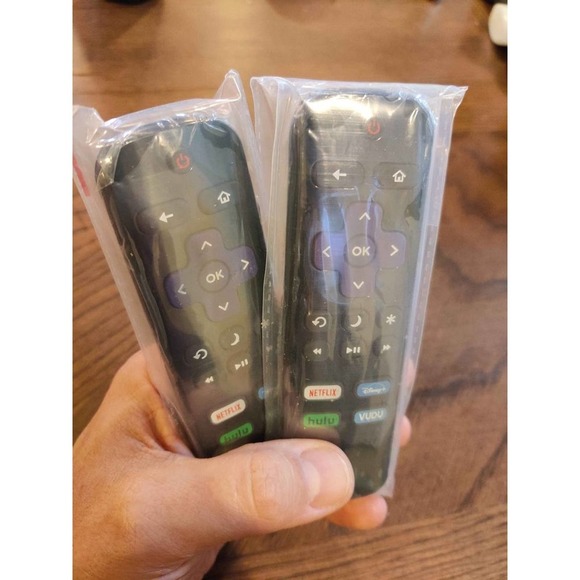 2 PACK Remotes for Roku TVs NEW TCL Sharp Hisense Onn Insignia Remote Control - Picture 1 of 6